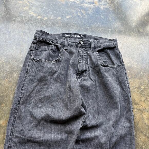 Vintage baggy southpole style black wide leg jeans - Picture 4 of 6